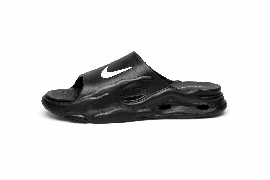 Chinelo Nike Slide Nuvem Preto/Branco (Palmilha Removível)